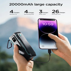 JOYROOM  JR-L017 22.5W Power Bank with Built in 2in1 Cables with SOS light 10000  mAh
