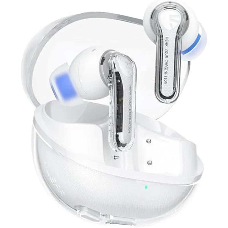 SOUNDPEATS CLEAR - CRYSTAL CLEAR SOUND WITH DUAL DYNAMIC TECH - WHITE