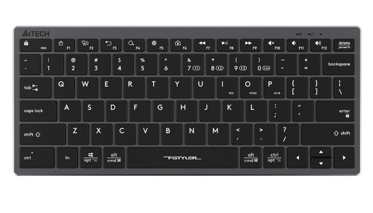 A4tech Fstyler FBX51C Dual Mode Bluetooth / 2.4G Wireless Compact Rechargeable Keyboard