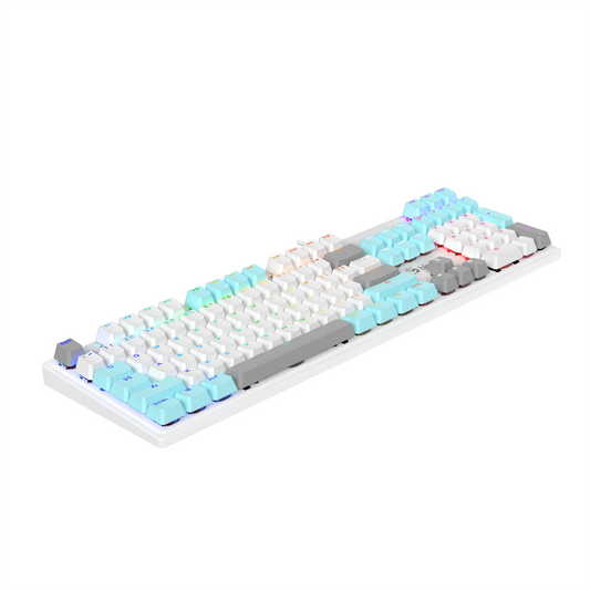 A4tech Bloody S510R Mechanical Switch RGB USB Gaming Keyboard - Icy White (Red Switch)