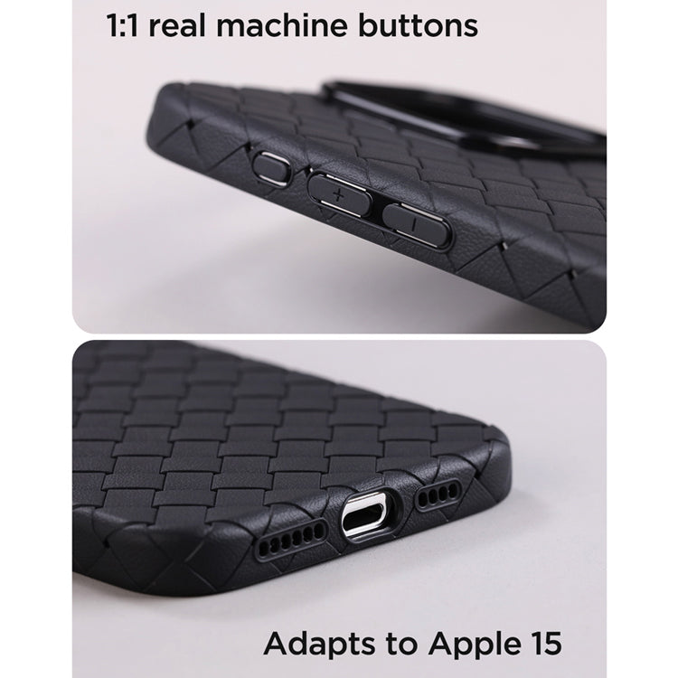 JR-BP005 BRAIDED CASES FOR IPHONE 15 PRO MAX 6.7 INCH - BLACK JOYROOM