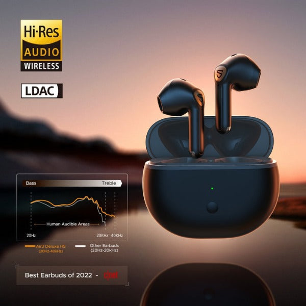 AIR 3 DELUXE HS SOUNDPEATS - BEST ALTERNATIVE WIRELESS EARBUDS OF AIRPODS Soundpeats