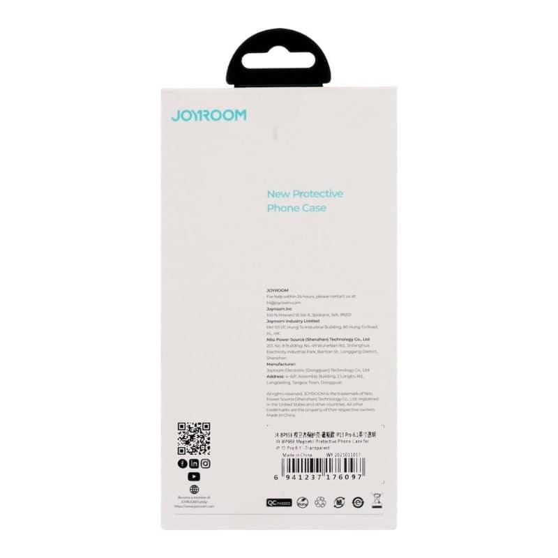 JR-BP959 JOYROOM Magnetic Protective Phone Case for iPhone 13 Pro Max 6.7”-Transparent Joyroom.pk