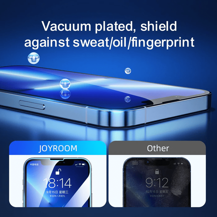JR-FP936 JOYROOM HD Tempered Glass Screen Protector with Tray for iPhone 13 Pro -2 Pack Joyroom.pk