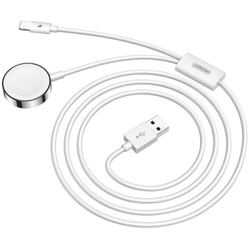 S-IW002S JOYROOM USB to Lightning + Apple Watch Magnetic Charging Cable Joyroom.pk
