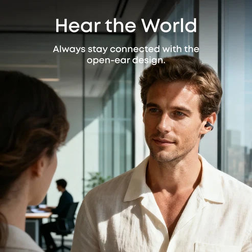 Anker Soundcore AeroClip Open-Ear Clip-On Earbuds with Adaptive Comfort - Image 5