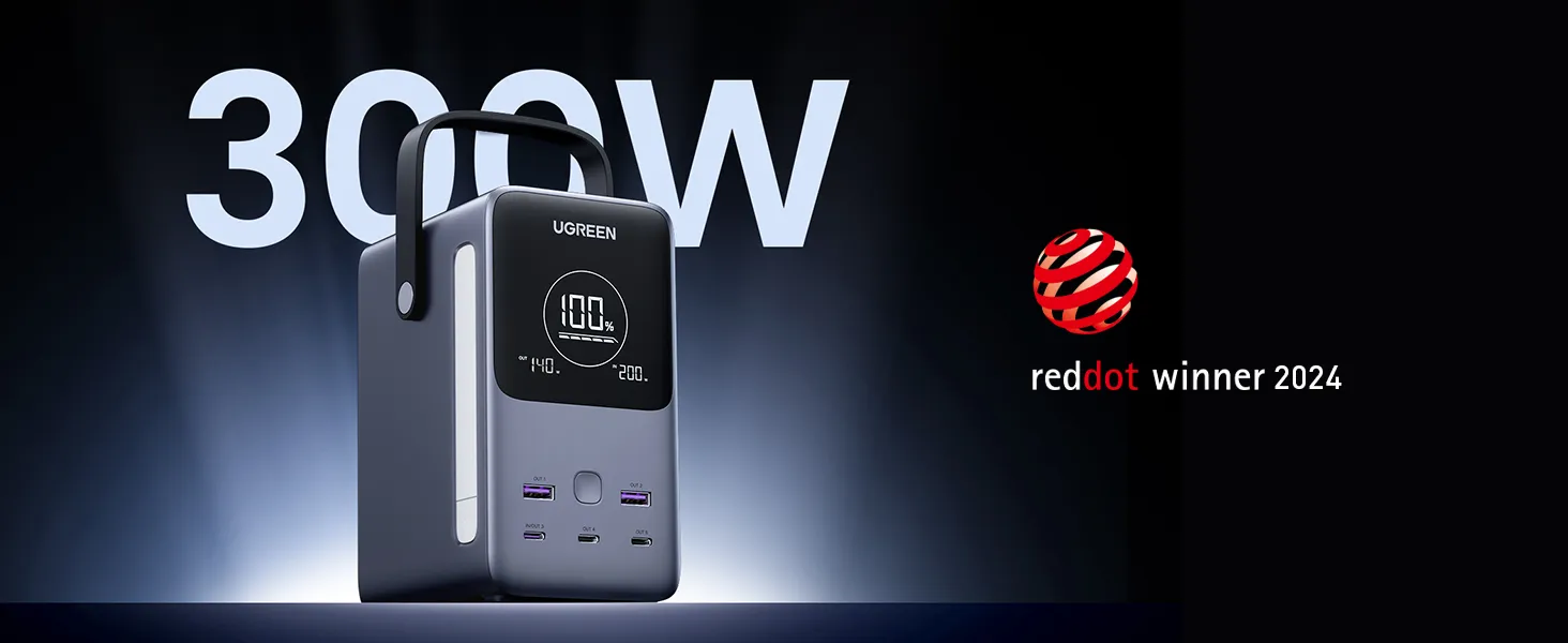 UGREEN Portable Charger 48000mAh 300W Power Bank 5 Ports - Image 4